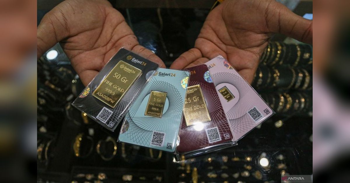 Harga Emas Antam, UBS, dan Galeri24 Anjlok di Pegadaian!