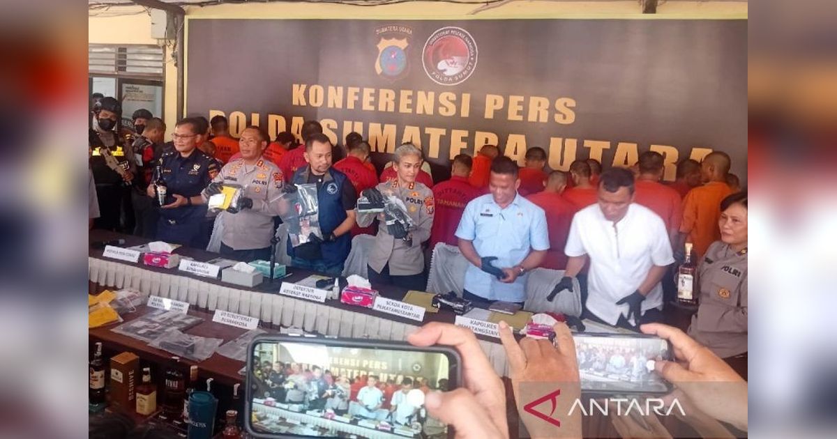 Polda Sumut Ungkap 101 Kasus Narkoba, 159 Tersangka Ditangkap!
