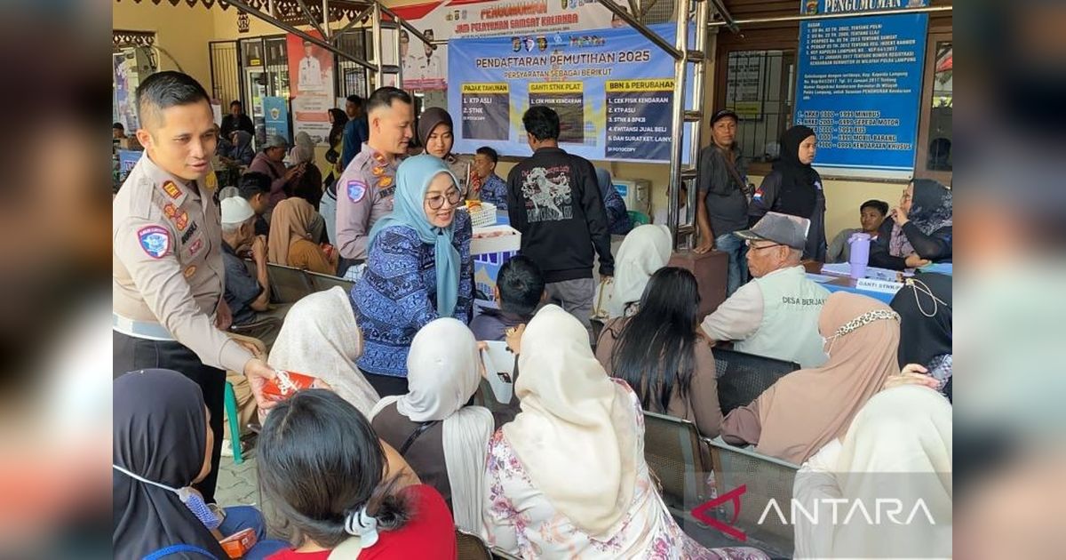 Program Pemutihan Pajak Kendaraan di Lamsel Disambut Antusias Warga