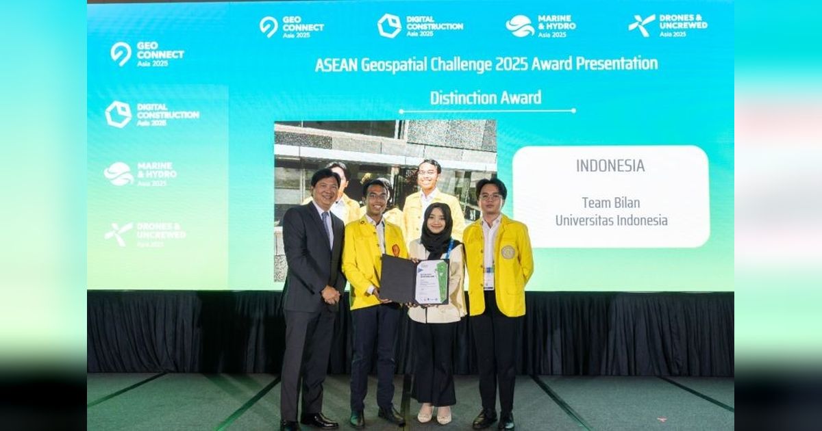 Mahasiswa UI Raih Distinction Award di ASEAN Geospatial Challenge 2025