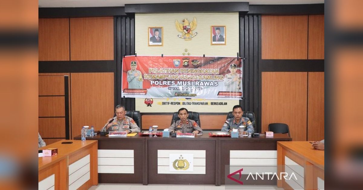 Polres Musi Rawas Latih Kasatkamling Tingkatkan Keamanan Lingkungan