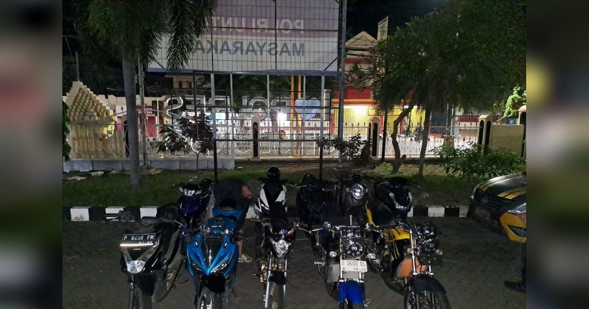 Polres Situbondo Tertibkan Balap Liar, Puluhan Motor Diamankan