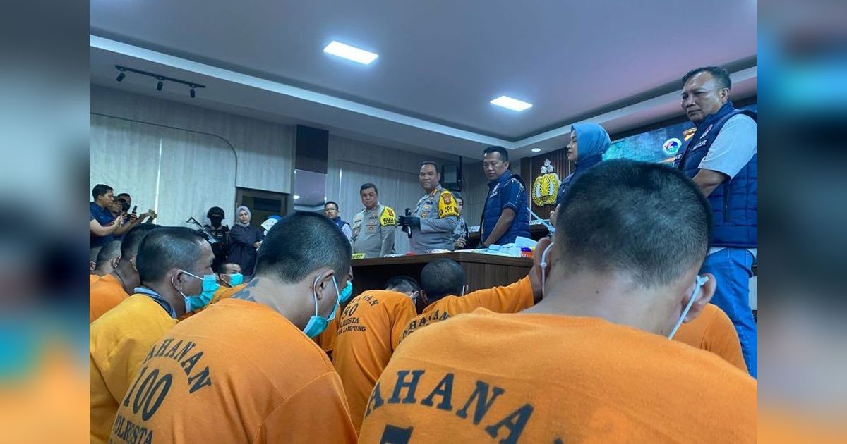 Polresta Bandarlampung Berhasil Ringkus 28 Tersangka Kasus Narkoba Selama April 2025