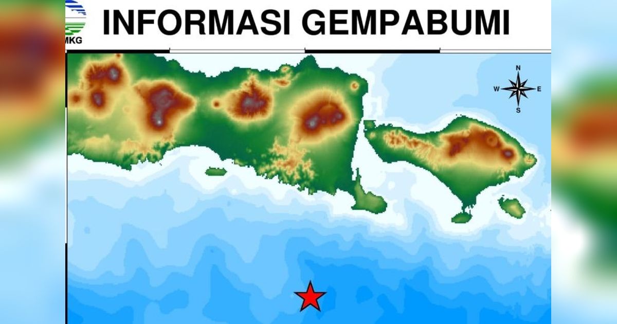 Gempa Jembrana Magnitudo 4,9 Guncang Jember, Warga Rasakan Getaran Ringan