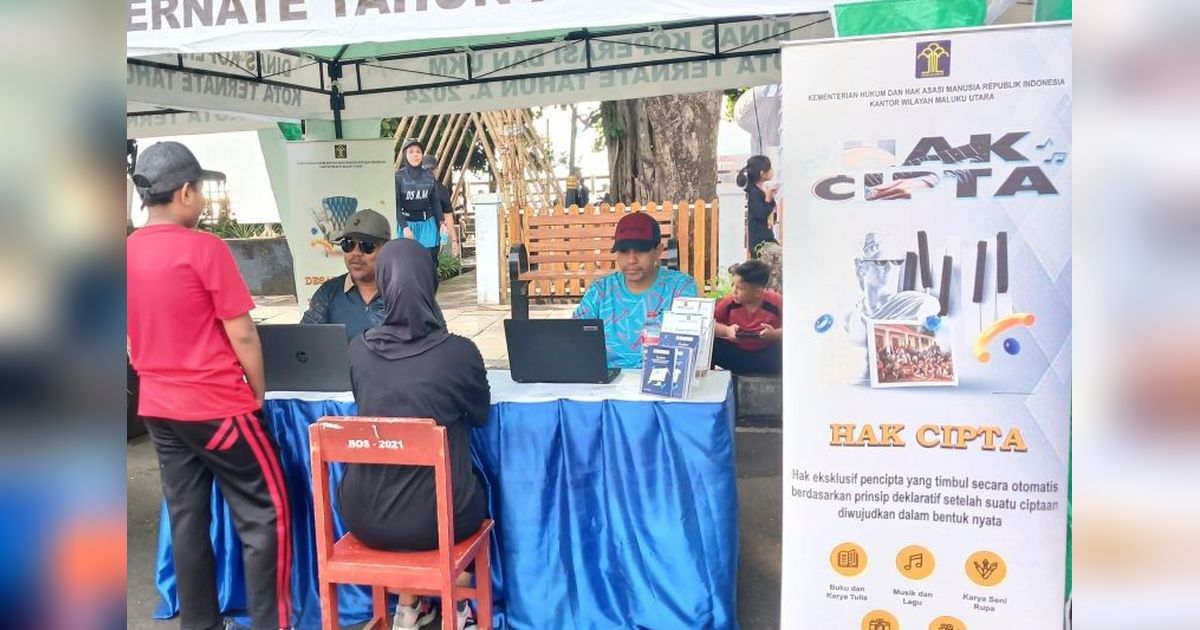 Kemenkumham Malut hadirkan Layanan Kekayaan Intelektual di Pameran UMKM Ternate
