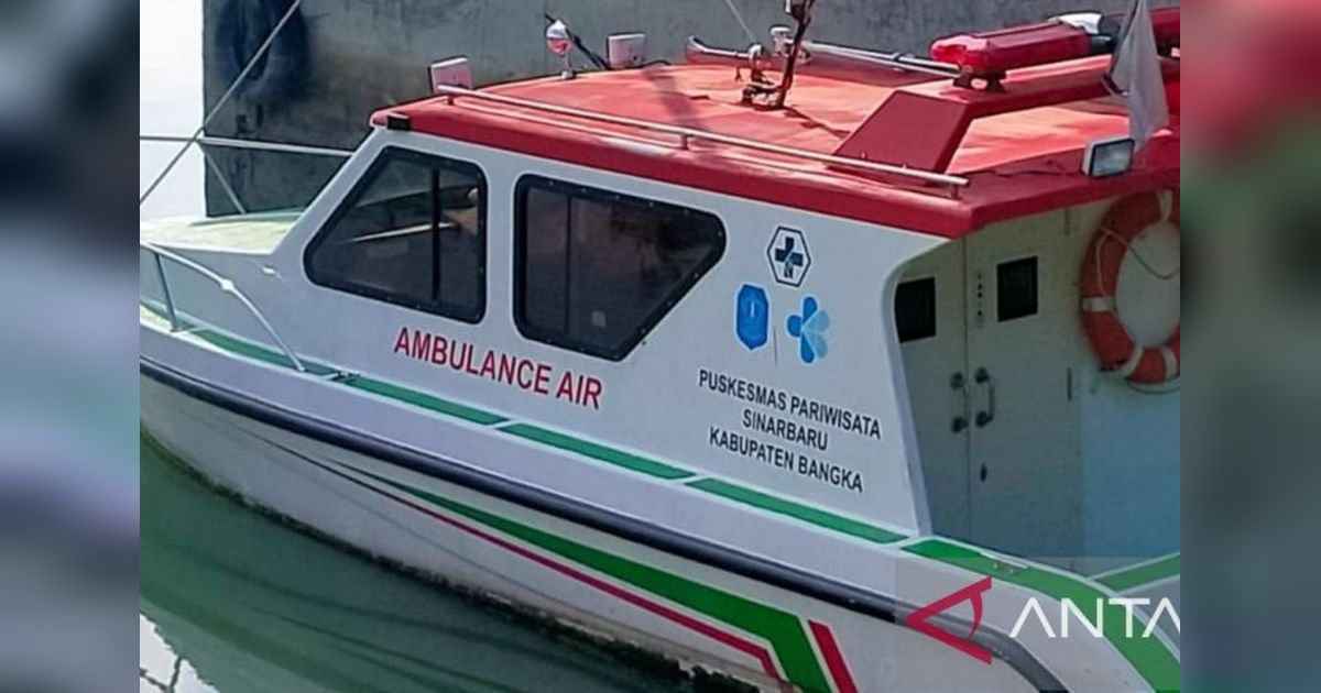 Dinkes Bangka Sediakan Ambulans Air, Permudah Akses Kesehatan di Wilayah Pesisir