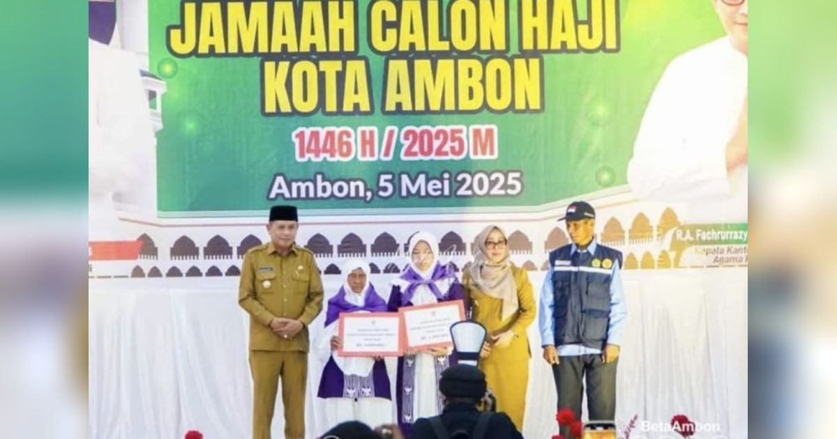 321 Calon Haji Kota Ambon Dilepas, Wali Kota Berpesan Jaga Kesehatan dan Jadi Teladan