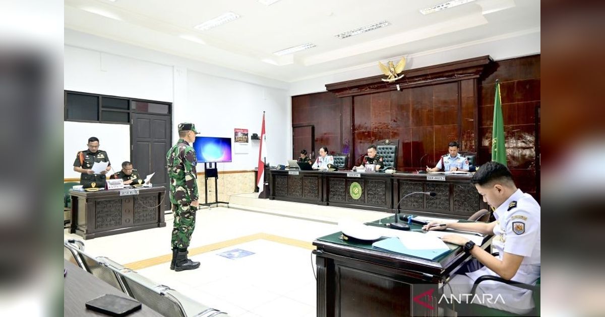 Sidang Perdana Oknum TNI AL Pembunuh Jurnalis Muda di Banjarbaru