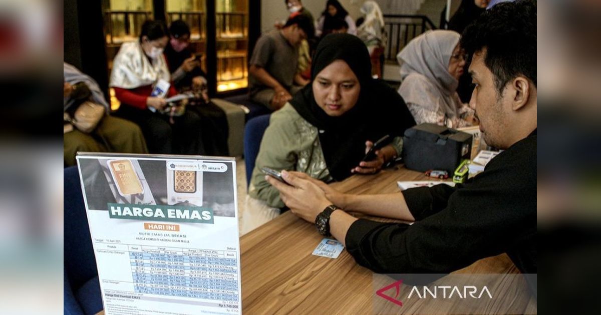 Harga Emas Antam Melonjak Tajam! Tembus Rp1,9 Juta Per Gram
