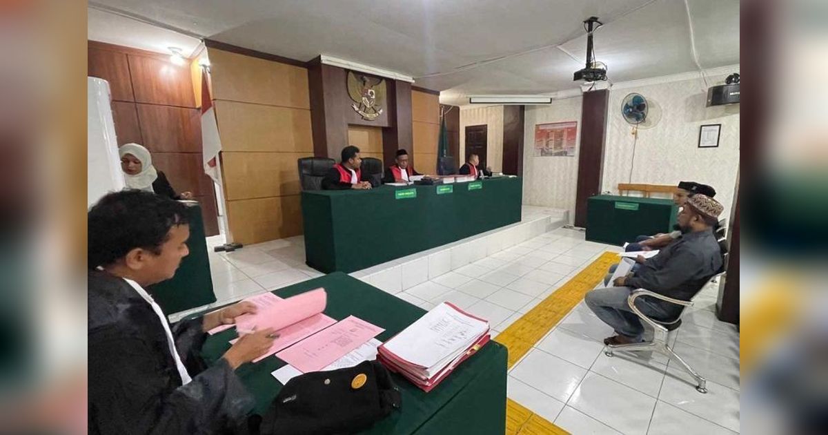 Sidang Perdana Empat Terdakwa Penyelundupan Rohingya di Aceh Selatan