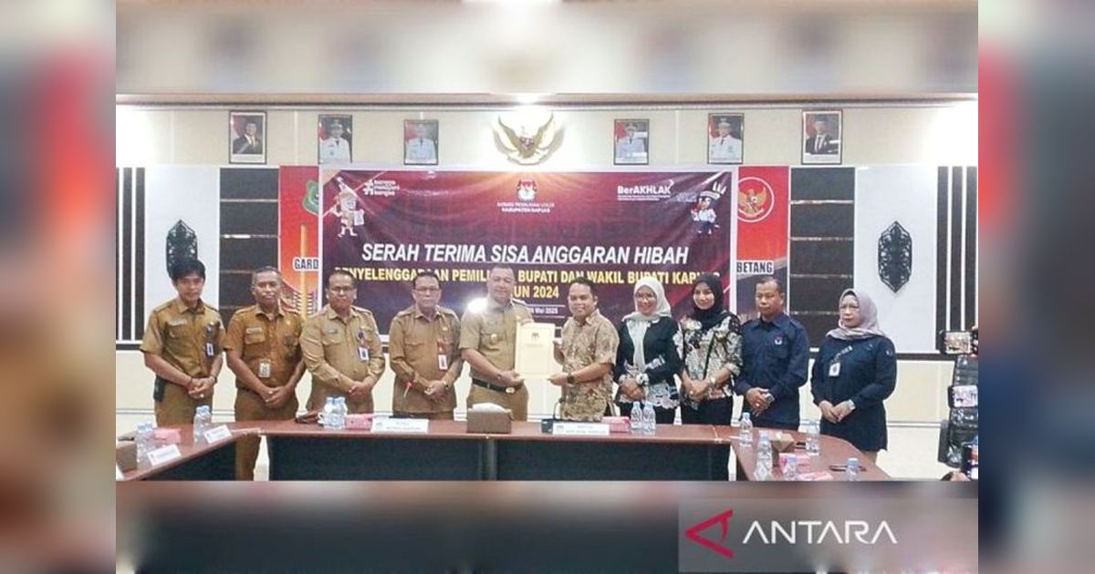 KPU Kapuas Kembalikan Sisa Dana Pilkada Rp844 Juta, Usul Pembangunan Kantor Baru