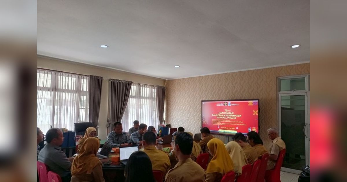 Kemenkumham Babel Harmonisasi Tiga Ranperda Kota Pangkalpinang untuk Optimalkan Tata Kelola