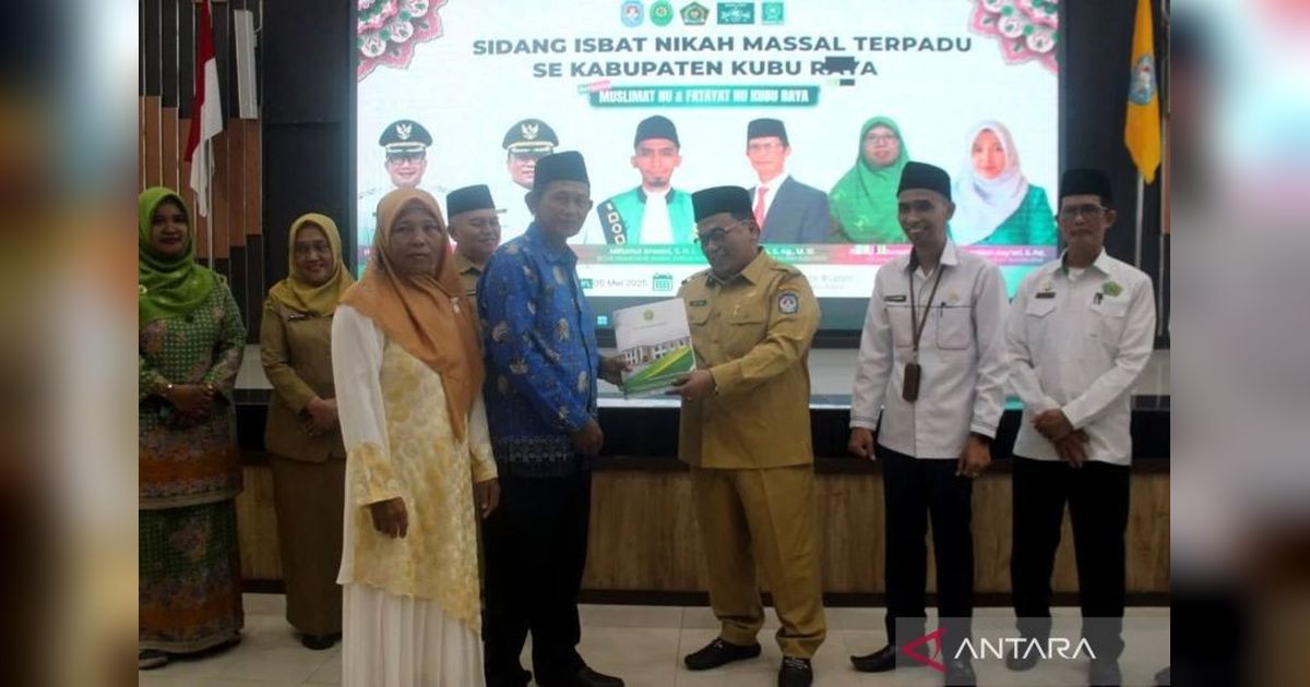 89 Pasangan di Kubu Raya Resmi Tercatat Negara Lewat Sidang Isbat Nikah Massal