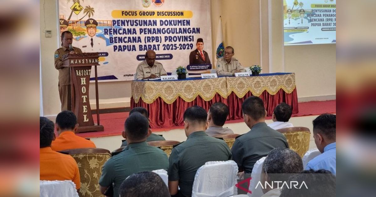 Papua Barat Siapkan Dokumen Penanggulangan Bencana 2025-2029