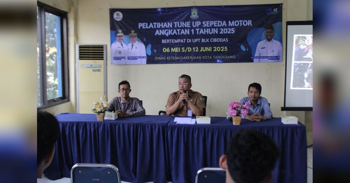 Disnaker Kota Tangerang Cetak Tenaga Kerja Andal Lewat Pelatihan Tune Up Sepeda Motor