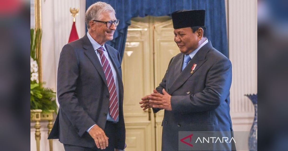 Bill Gates Beri Kucing Kesayangan Prabowo Boneka Paus, Suasana Pertemuan Jadi Hangat