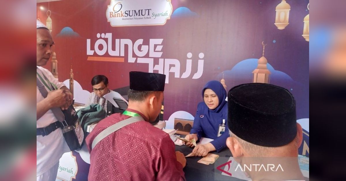 Bank Sumut Fasilitasi Penukaran Riyal untuk Calon Haji Sumut di Asrama Haji Medan