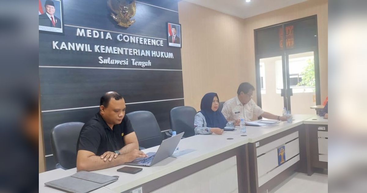 Kemenkumham Sulteng Harmonisasi Rapergub untuk Program 'Berani Cerdas' dan 'Berani Sehat'