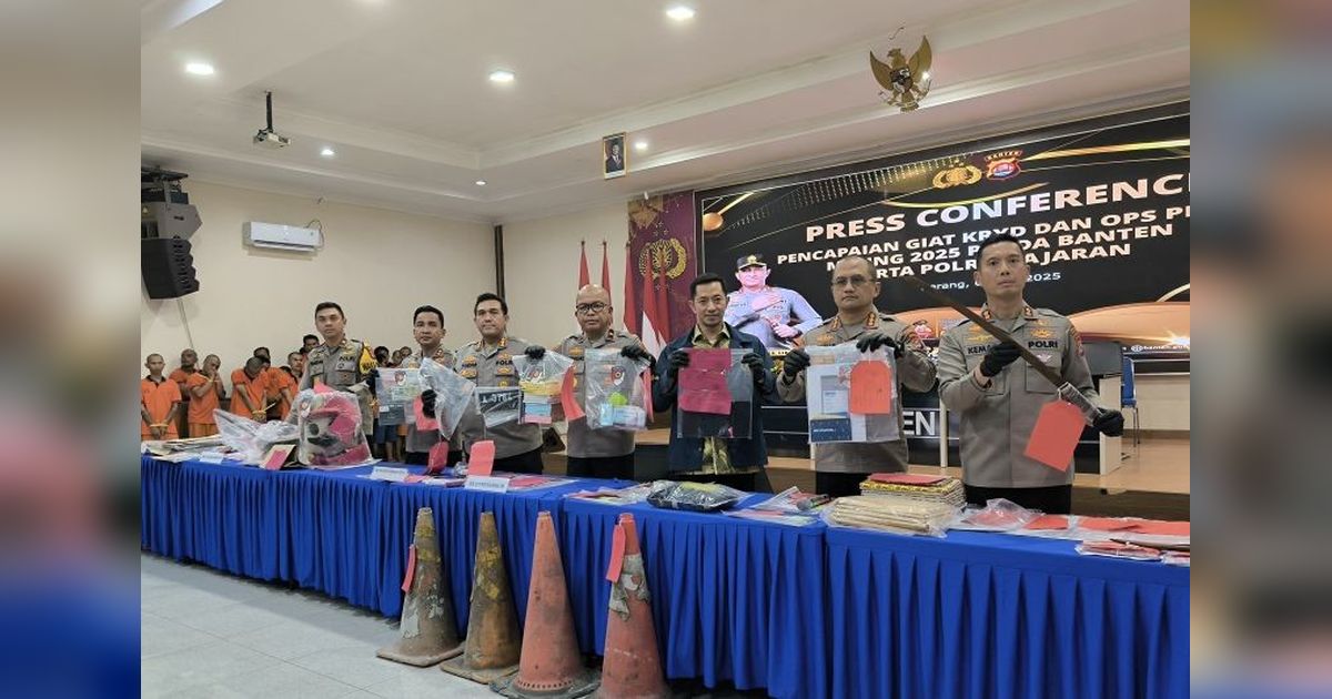 Polda Banten Berhasil Amankan 429 Pelaku Premanisme, 63 Tersangka Diproses Hukum