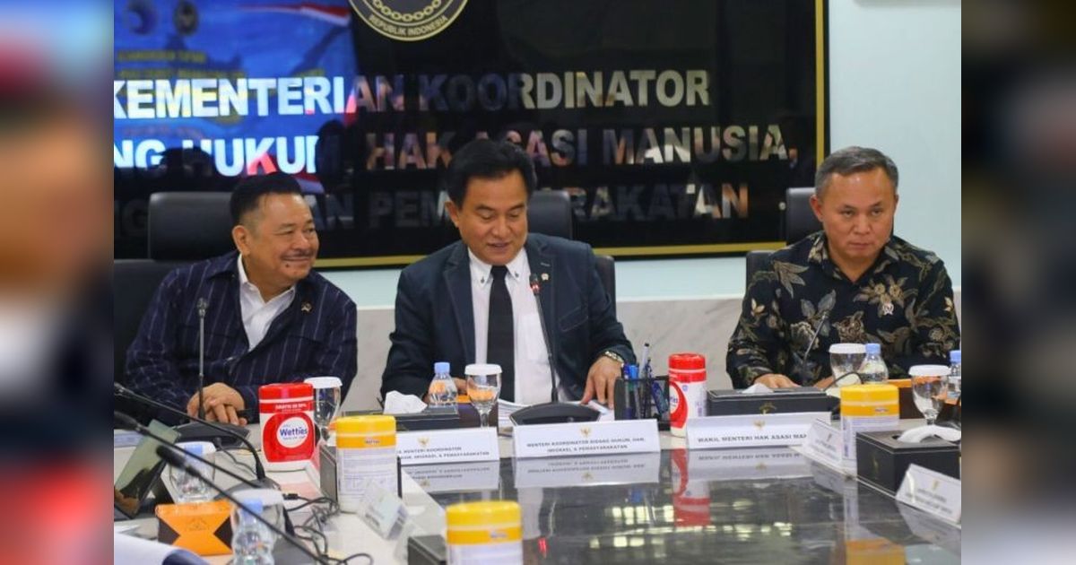 Yusril Tekankan Pentingnya Koordinasi Penanganan HAM untuk Hindari Tumpang Tindih Kewenangan