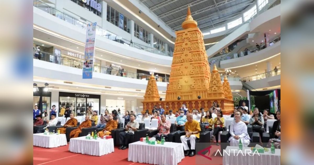 Miniatur Mahabodhi Temple Samarinda Pecahkan Rekor MURI