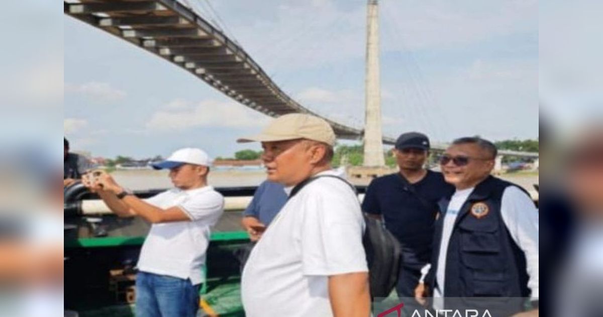 Jembatan Gentala Arasy Jambi Aman Usai Tertabrak Tongkang, Perbaikan Ringan Dilakukan