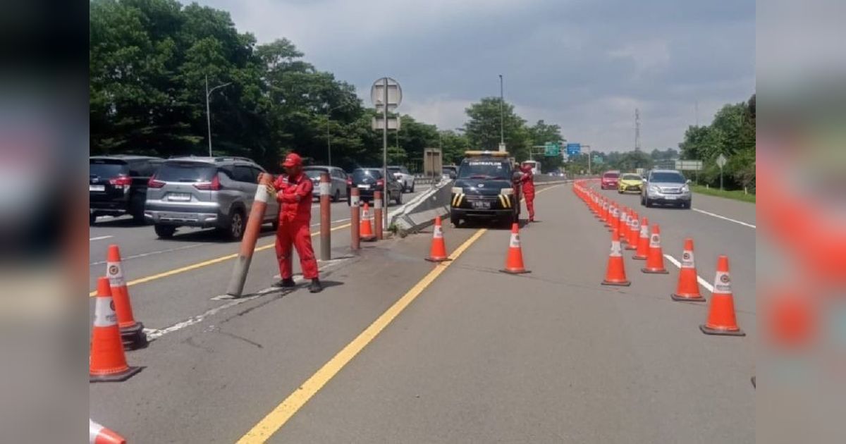 Contraflow di Tol Jagorawi Arah Puncak Dihentikan, Arus Lalu Lintas Kembali Normal