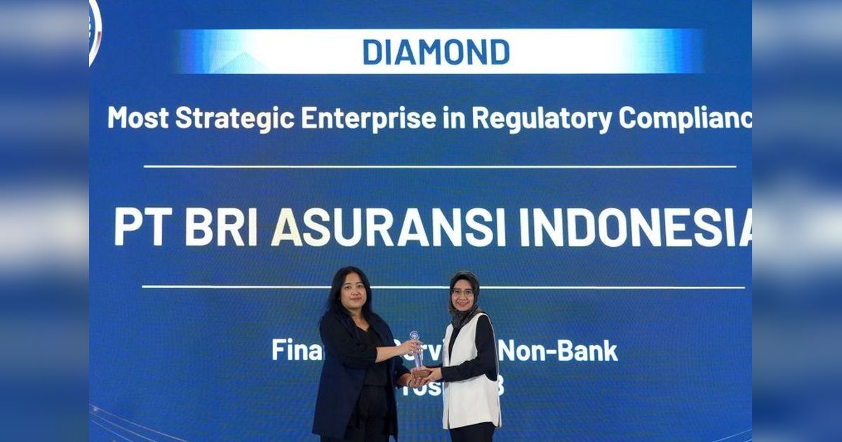 BRI Insurance Raih Penghargaan Tertinggi Atas Kepatuhan Hukum dan Tata Kelola