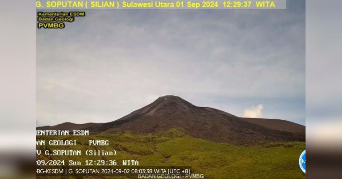 Gunung Soputan Waspada Level II: Kegempaan Didominasi Tektonik Jauh