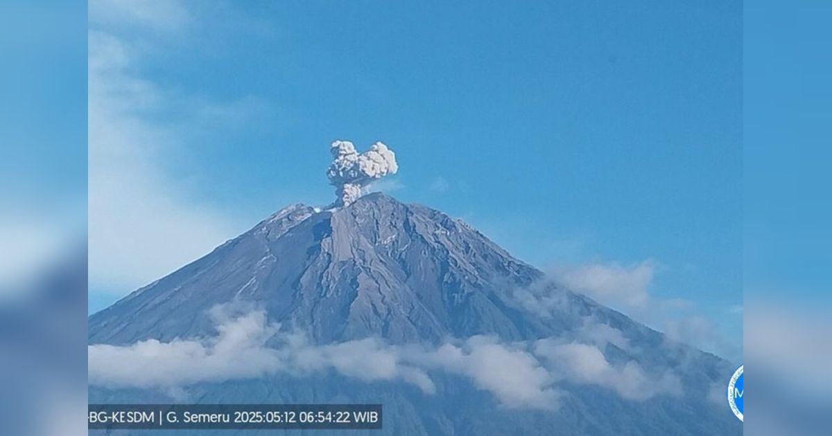 Semeru Erupsi: Letusan 700 Meter, PVMBG Imbau Warga Waspada