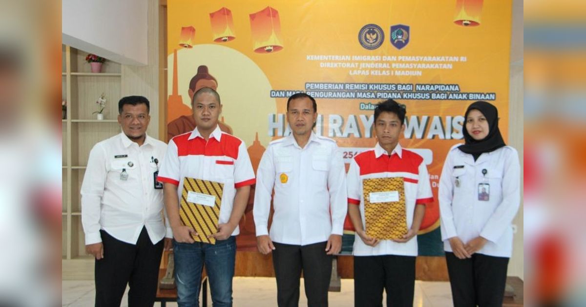 Remisi Waisak 2025: Dua Narapidana Lapas Madiun Dapat Pengurangan Masa Pidana