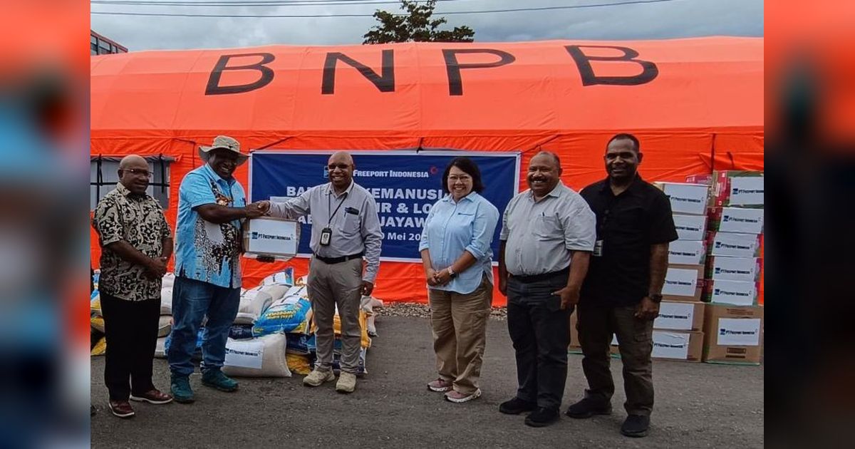 PTFI Berikan Bantuan 2,3 Ton untuk Korban Banjir Jayawijaya