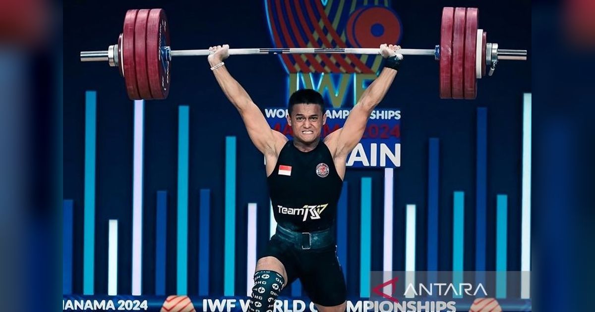 Tangan Terluka, Rizki Juniansyah Raih 2 Perak dan 1 Perunggu di Kejuaraan Asia Angkat Besi