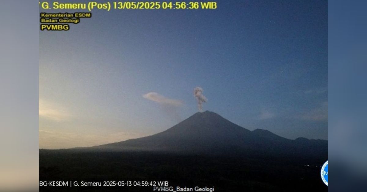 Semeru Erupsi! Letusan Capai 1 Km di Atas Puncak, Warga Diminta Waspada