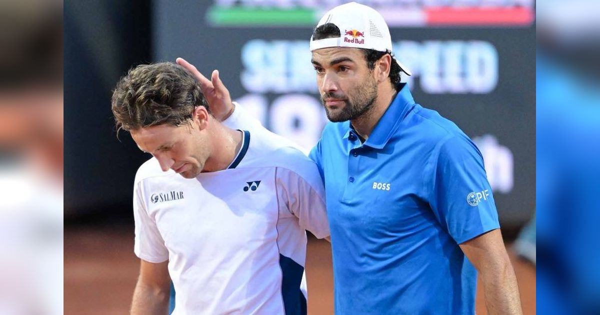 Berrettini Mundur, Ruud Maju ke 16 Besar Roma Masters