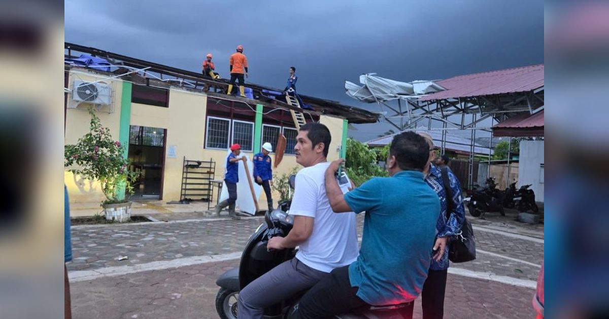 Angin Kencang Rusak Berat SDIT di Aceh Tamiang, Ratus Juta Kerugian Ditaksir