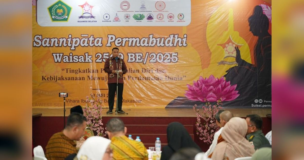 Pemprov Sulsel Ajak Umat Buddha Jaga Toleransi di Perayaan Waisak
