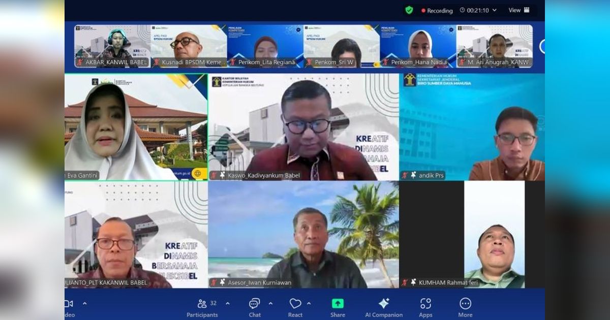 BPSDM Umumkan Hasil Penilaian Kompetensi ASN Kemenkumham Babel: 42 Pegawai Raih Nilai Optimal