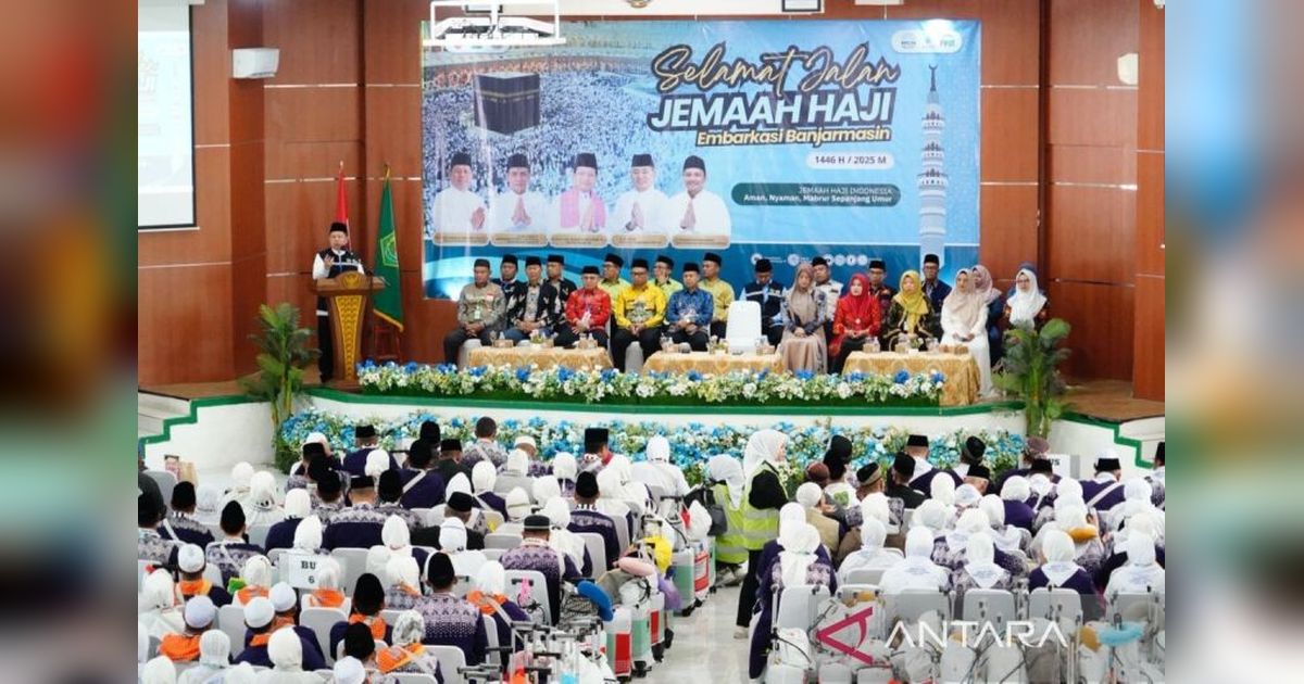 Kloter 5 Jamaah Haji Embarkasi Banjarmasin Berangkat Menuju Madinah