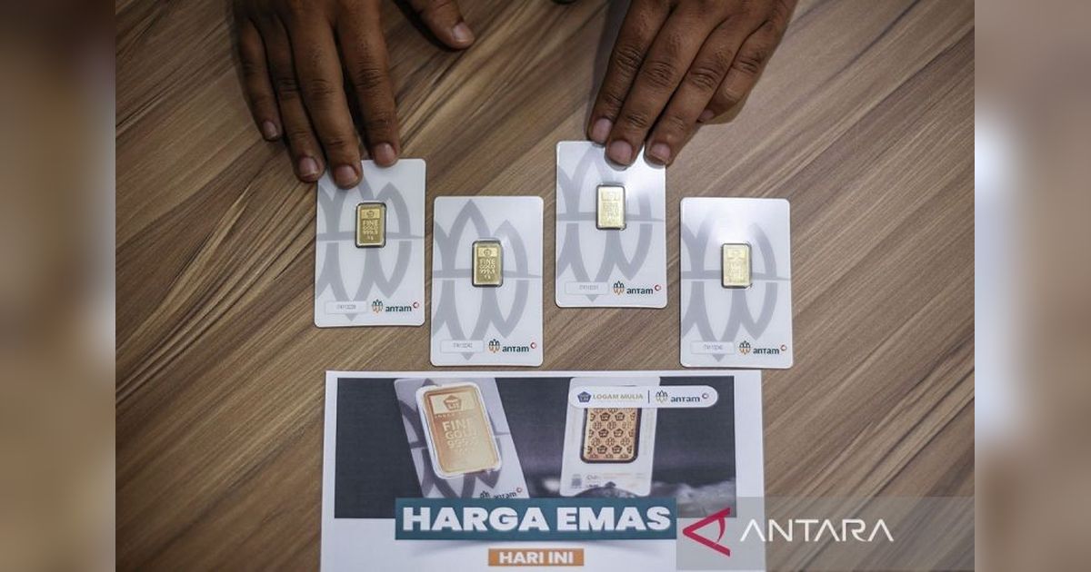 Harga Emas Antam Naik Tipis, Sentuh Rp1,886 Juta per Gram