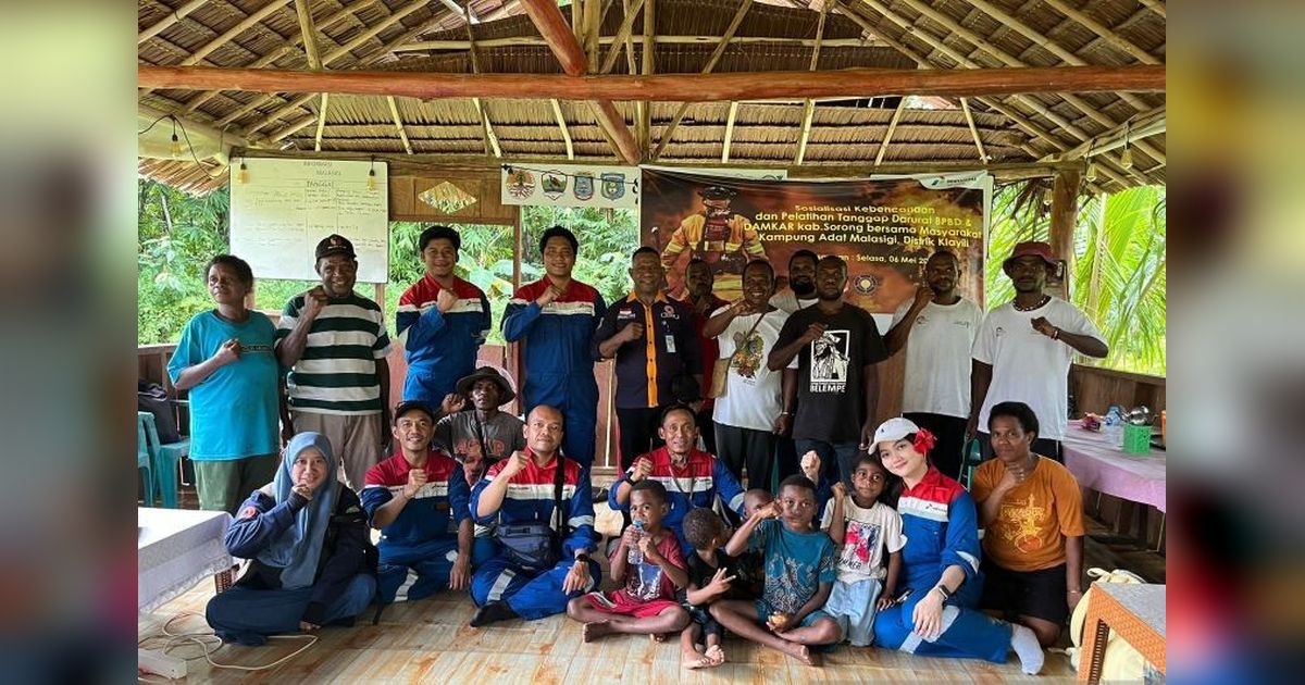 Pemkab Sorong dan Pertamina Perkuat Kesiapsiagaan Bencana di Kampung Adat Malasigi