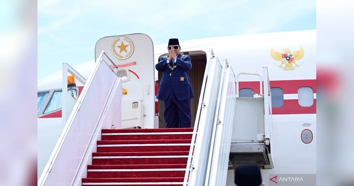 Presiden Prabowo Kembali ke Jakarta Usai Kunjungan Kenegaraan di Brunei