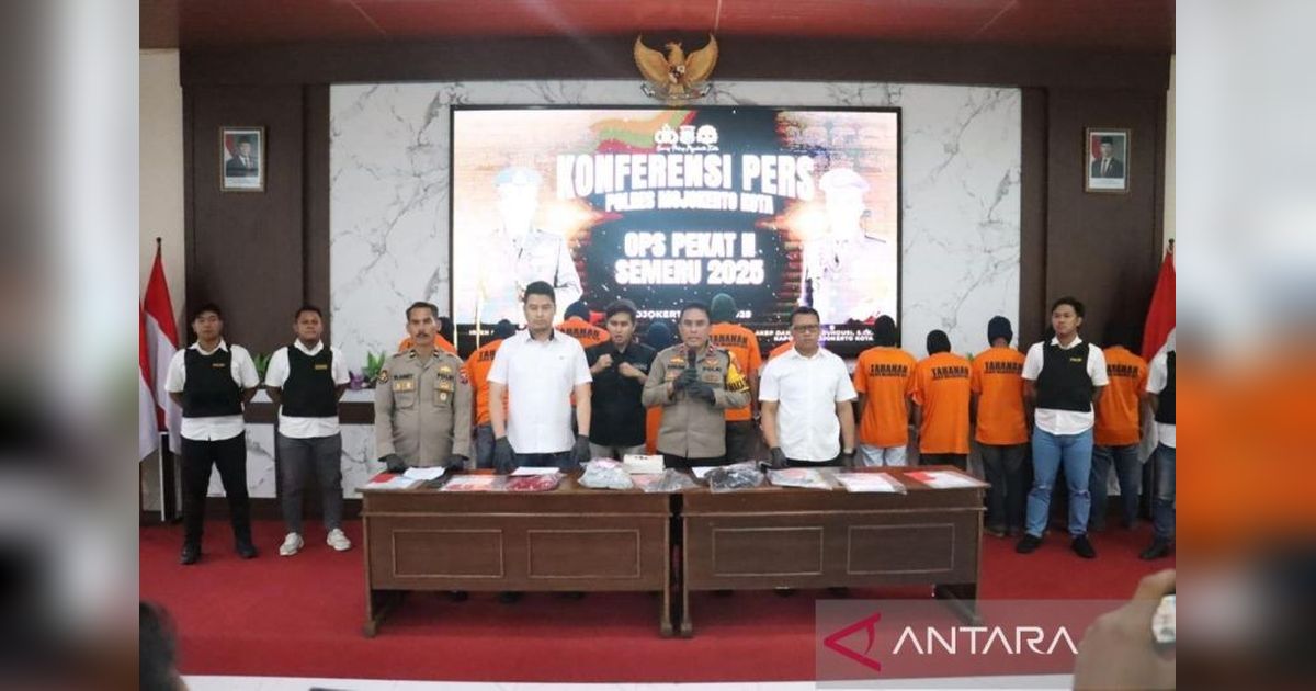 Polres Mojokerto Kota Berhasil Tangkap 18 Pelaku Premanisme
