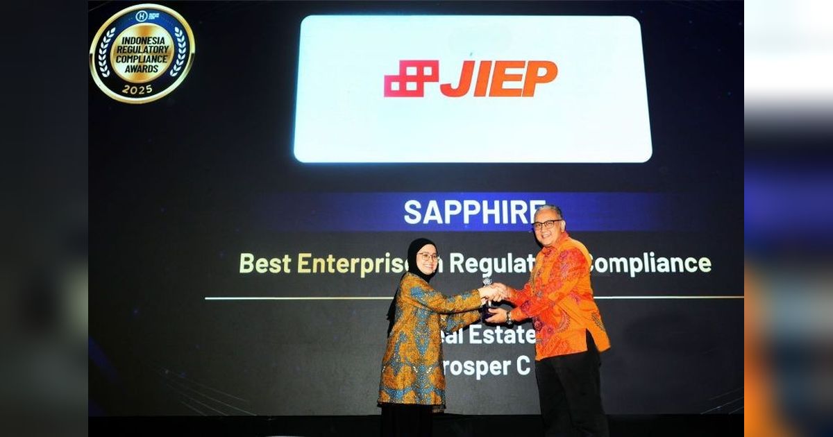 PT JIEP Raih Penghargaan 'Best Enterprise in Regulatory Compliance', Komitmen Terhadap Kepatuhan Hukum Diakui