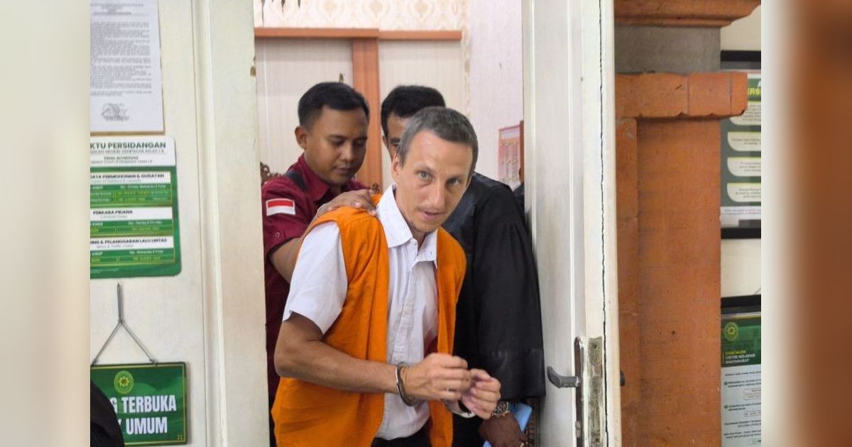 WNA Rusia Dituntut 9 Tahun Penjara Kasus Narkotika di Bali