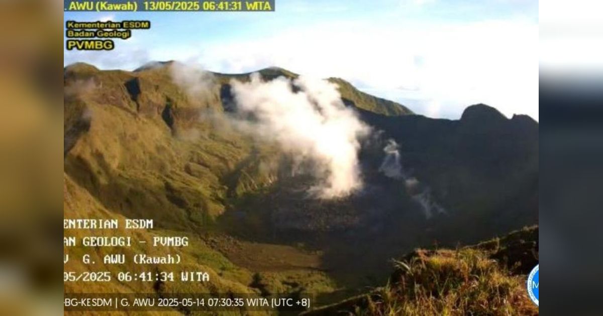 Gunung Awu Waspada: Gempa Vulkanik Dangkal Meningkat, Status Level II Tetap Berlaku