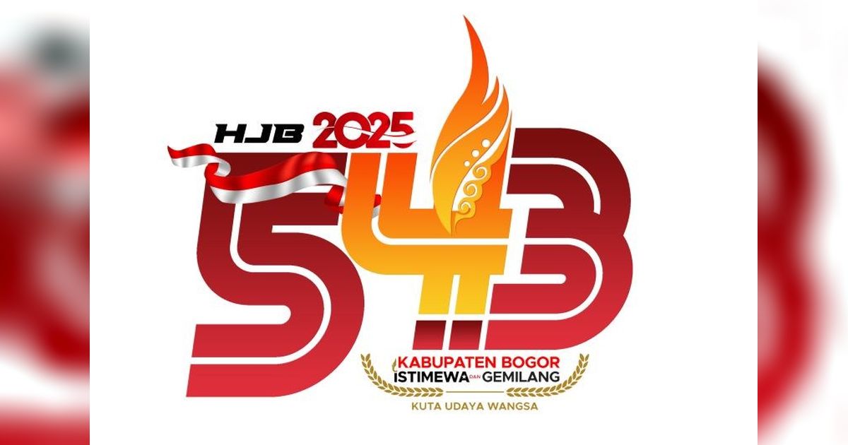 Logo Hari Jadi Bogor ke-543 Diluncurkan, Simbol Kebersamaan dan Pembangunan