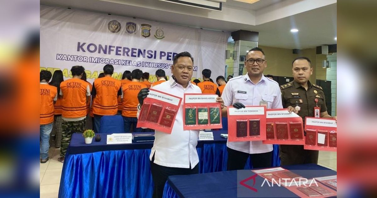 Imigrasi Batam Amankan 23 WNA Pelanggar Aturan Keimigrasian