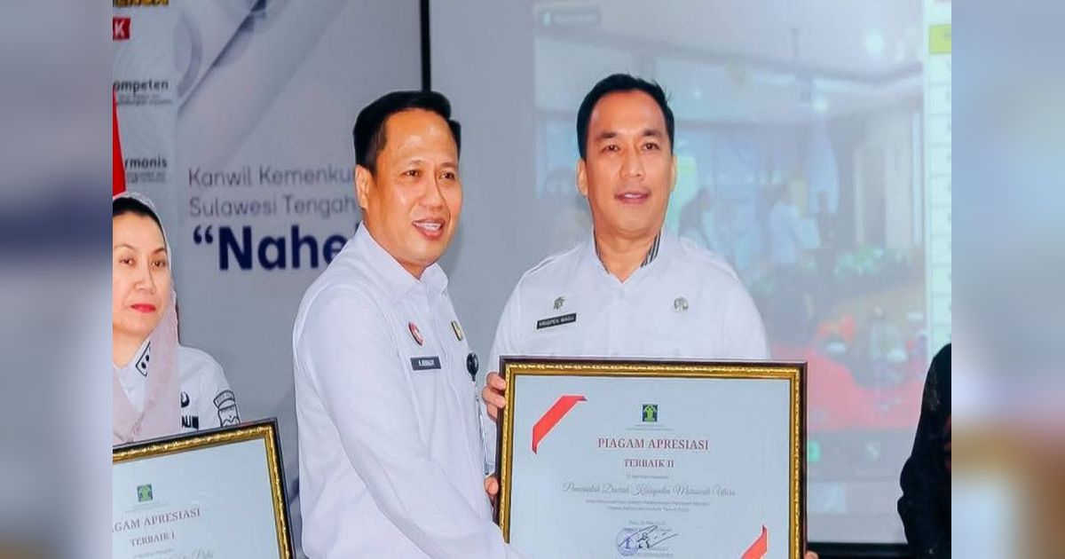 Morowali Utara Raih Penghargaan Istimewa Indeks Reformasi Hukum 2024