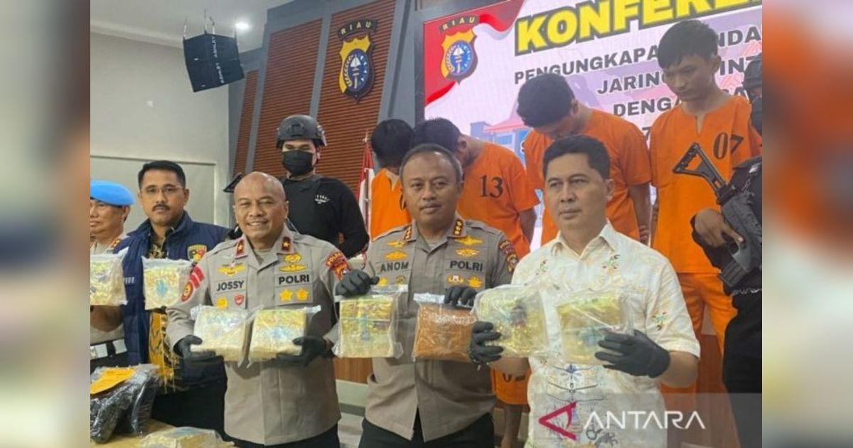 Polda Riau Ungkap Jaringan Sabu 18 Kg Asal Malaysia, Dikendalikan dari Lapas